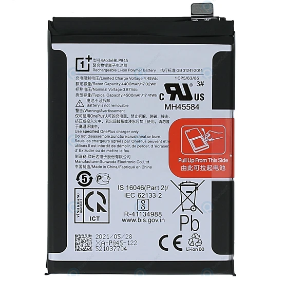 OnePlus Nord CE 5g Pil Batarya BLP845 ürün görseli 1