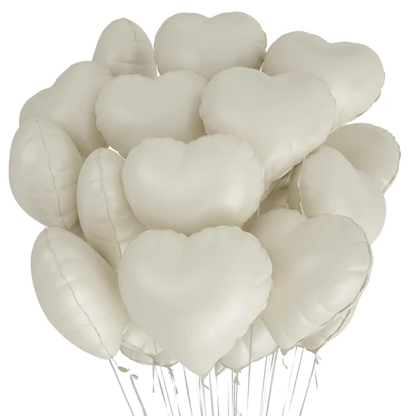 KALP FOLYO BALON BEJ 18 INC ürün görseli 1