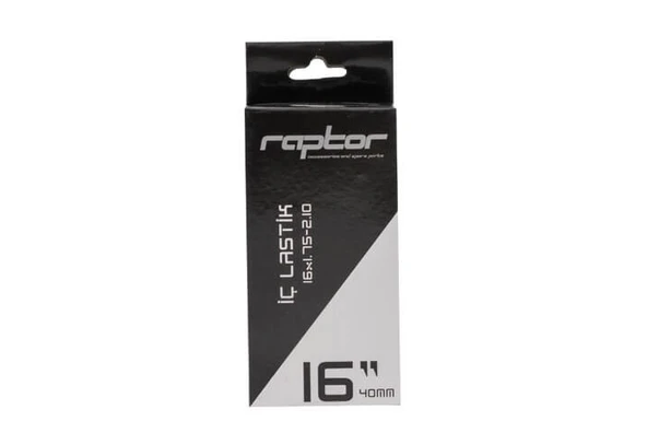 RAPTOR - İç Lastik - 16-1.75-2.10 AV40 - Siyah (ÇİFT 2 ADET) ürün görseli 1