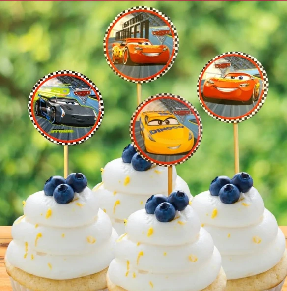 CARS (ŞİMŞEK MCQUEEN) KÜRDAN 20 ADET ürün görseli 1