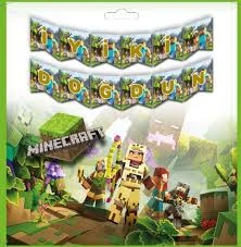 MİNECRAFT TEMALI İYİ Kİ DOĞDUN BANNER - Resim 2