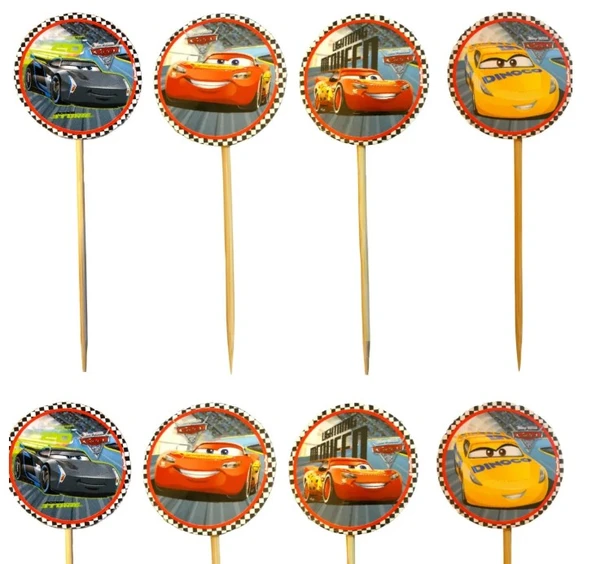 CARS (ŞİMŞEK MCQUEEN) KÜRDAN 20 ADET - Resim 3