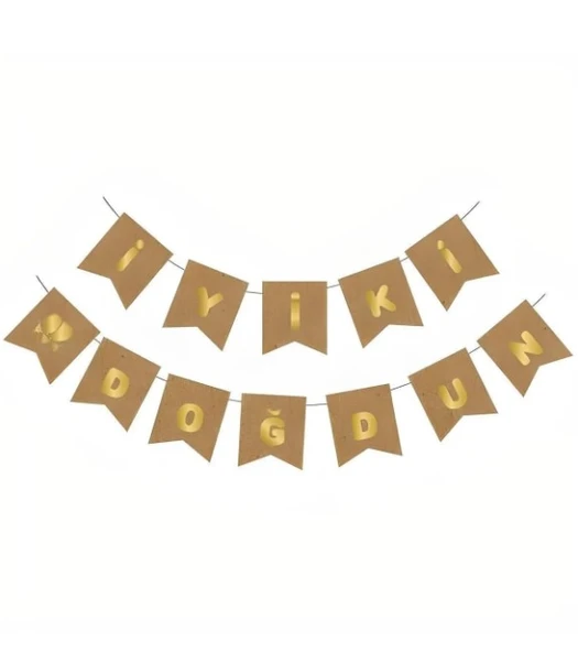 KRAFT-GOLD İYİ Kİ DOĞDUN BANNER ürün görseli 1