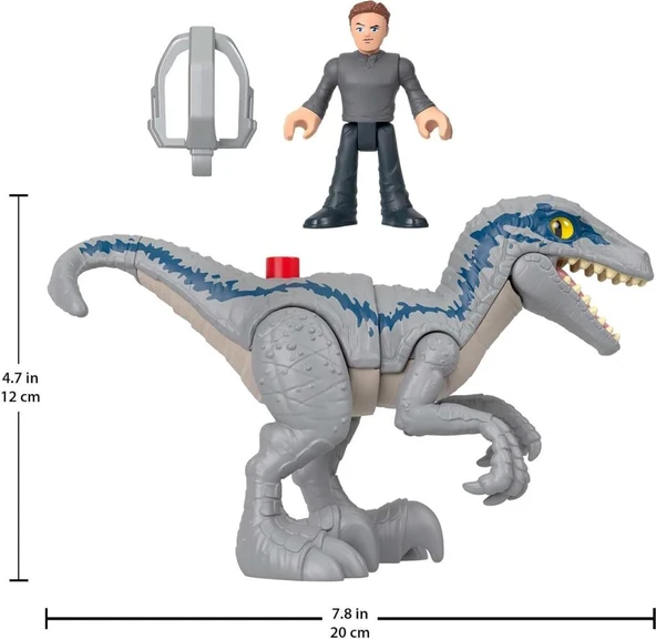 Fisher-Price Imaginext Jurassic World Dinozor Oyuncak Breakout Mavi & Owen Grady Figür Seti 3+ Yaş Okul Öncesi Çocuklar İçin Rol Yapma Oyunu Seti GVV65  HKG15 ürün görseli 1