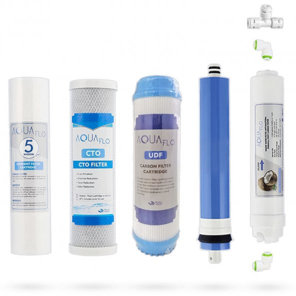 Açık Kasa Su Arıtma Cihazı 5li Filtresi GAClı Set ürün görseli 1