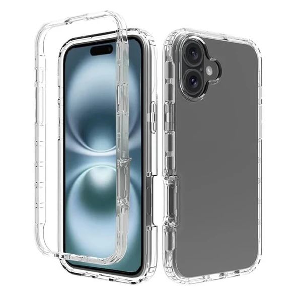 Gpack iPhone 16 Plus uyumlu Kılıf Ön Arka  Silikon Koruma ürün görseli 1