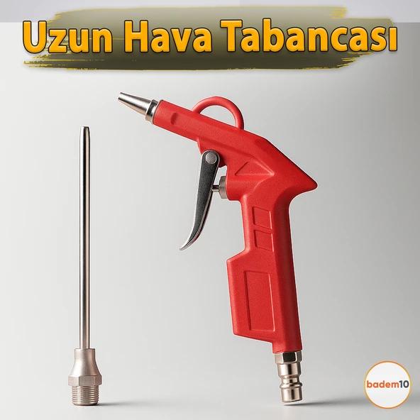 Uzun Ağızlı Uçlu 1/4" Kompresör Uyumlu Hava Üfleme Tabancası Temizlik Toz Giderme Tabancası Ucu ürün görseli 1