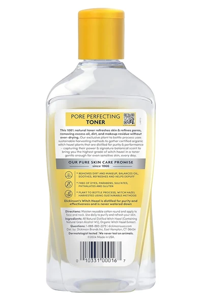 Dickinsons Witch Hazel Pore Perfecting Tonik 237ML - Resim 2