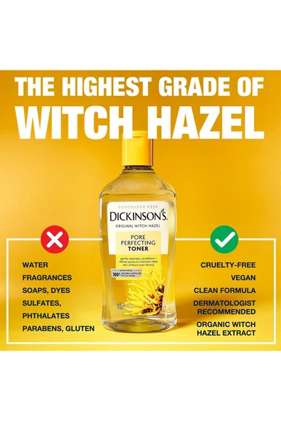 Dickinsons Witch Hazel Pore Perfecting Tonik 237ML - Resim 4