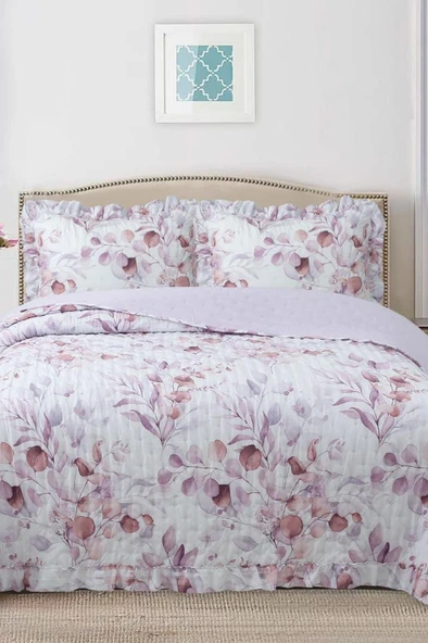 Breeze Çiçek Fısıltısı Çift Kişilik Yatak Örtüsü 240x260 ürün görseli 1