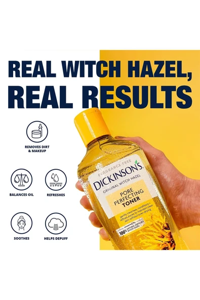 Dickinsons Witch Hazel Pore Perfecting Tonik 237ML - Resim 3