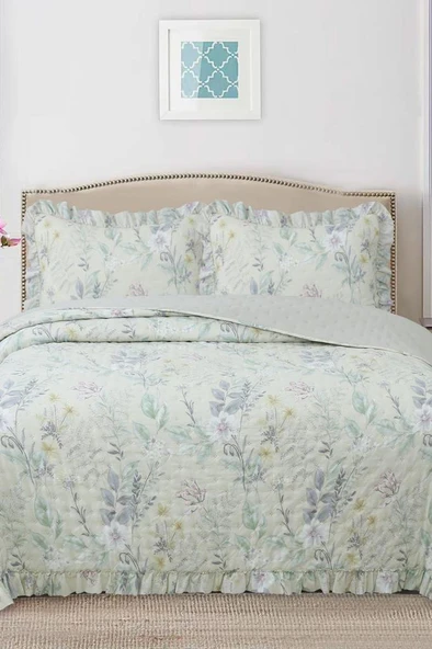 Breeze Orman Çiçekleri Çift Kişilik Yatak Örtüsü 240x260 ürün görseli 1