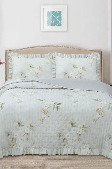 Breeze Bahar Çiçekleri Çift Kişilik Yatak Örtüsü 240x260 ürün görseli 1