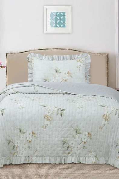 Breeze Bahar Çiçekleri Tek Kişilik Yatak Örtüsü 180x240 ürün görseli 1