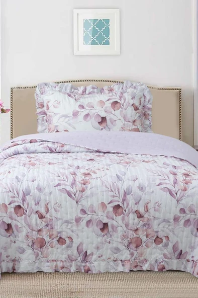 Breeze Çiçek Fısıltısı Tek Kişilik Yatak Örtüsü 180x240 ürün görseli 1