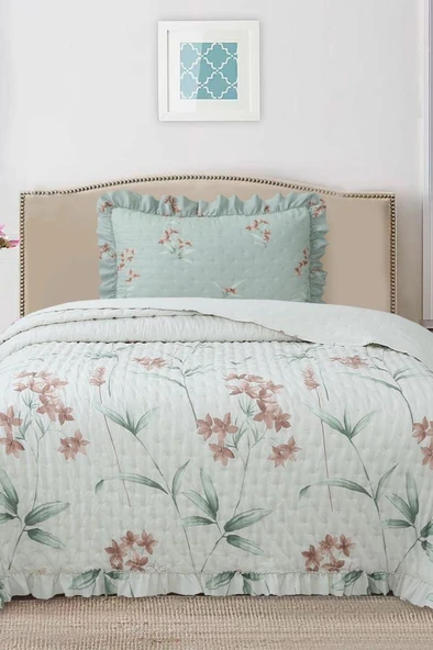 Breeze Doğal Rapsodi Tek Kişilik Yatak Örtüsü 180x240 ürün görseli 1