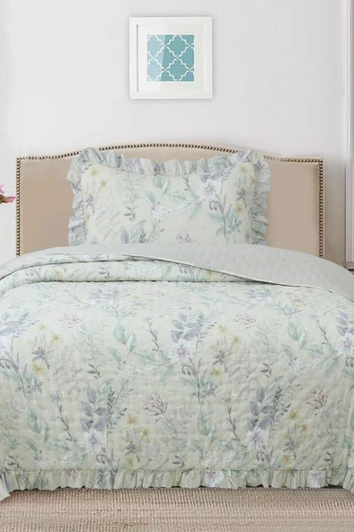 Breeze Orman Çiçekleri Tek Kişilik Yatak Örtüsü 180x240 ürün görseli 1