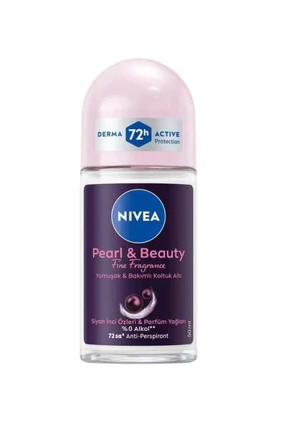 Nivea Pearl & Beauty Fine Fragrance 48H Kadın Roll-On Deodorant 50 ml ürün görseli 1