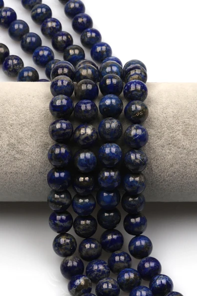 Lapis Lazuli Doğal Taş Dizi 10 mm Küre Kesim ürün görseli 1