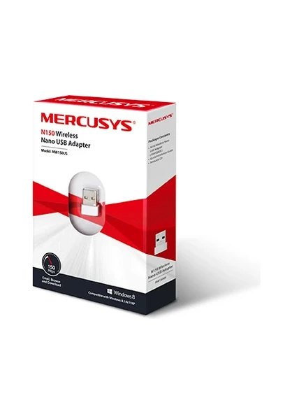 Mercusys MW150US N150 Mbps Wireless Nano USB Adapter - Resim 2