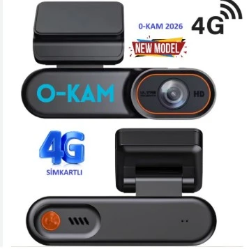 O-KAM Pro 2026 4G Full HD Google Maps GPRS Araç Kamerası ürün görseli 1