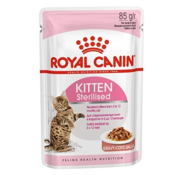 Royal Canin Kitten Gravy Sterilised Kısırlaştırılmış Yavru Kedi Konservesi 85gr ürün görseli 1
