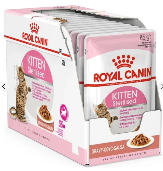 Royal Canin Kitten Gravy Sterilised Kısırlaştırılmış Yavru Kedi Konservesi 85gr 12'li Paket ürün görseli 1