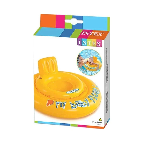 Bebek Flatörü Sarı Şişme Bebek Simidi Ayak Delikli Koltuk 70 cm 11 kg Wet Set Collection 56585 ürün görseli 1