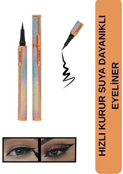 Black Eyeliner Su Geçirmez Dağılmaz Uzun Süre Kalıcı Siyah Göz Kalemi ürün görseli 1