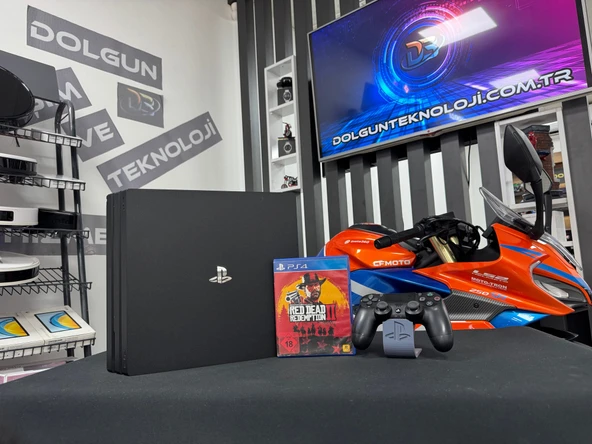 PlayStation 4 Pro 1TB Tek Kol + Red Dead Redemption 2 (RDR 2) Oyun CD’si (İKİNCİ EL) ürün görseli 1