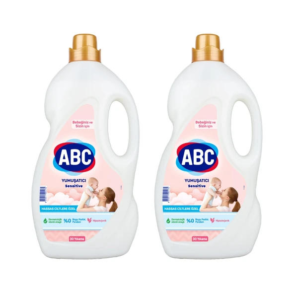 ABC Yumuşatıcı 3 lt Sensitive x 2 Adet ürün görseli 1
