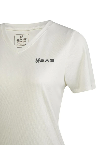 2AS Freda V Yaka Bayan Tişört - Resim 3