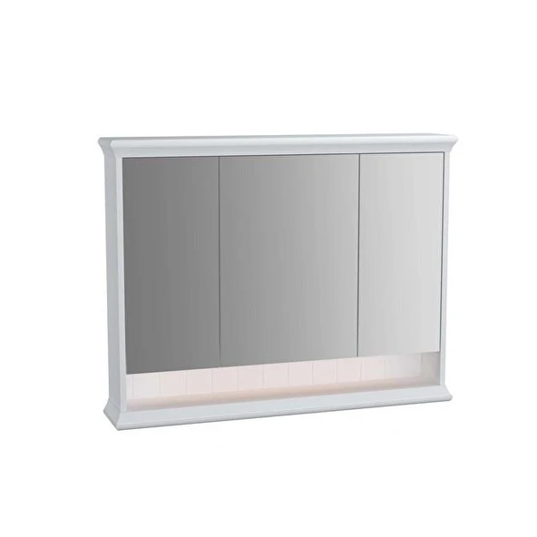 Vitra Valarte 100 cm Mat Beyaz Banyo Dolabı Aynalı Üst Modül 62234 ürün görseli 1