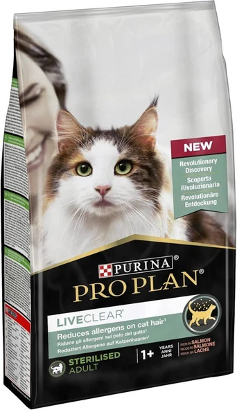 ProPlan LiveClear Sterilized Somonlu Alerji Önleyici Kedi Maması 7 kg ürün görseli 1