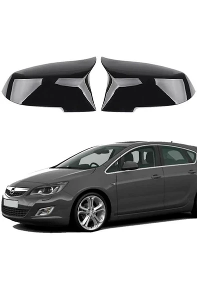 Opel Astra J 2009-2020 Sedan Parlak Siyah Batman Ayna Kapağı ürün görseli 1