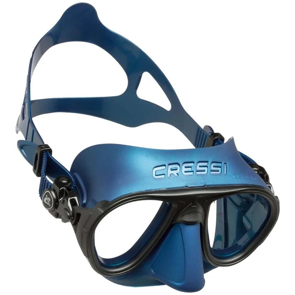 Cressi Calibro Dalış Maskesi  Blue Metal ürün görseli 1