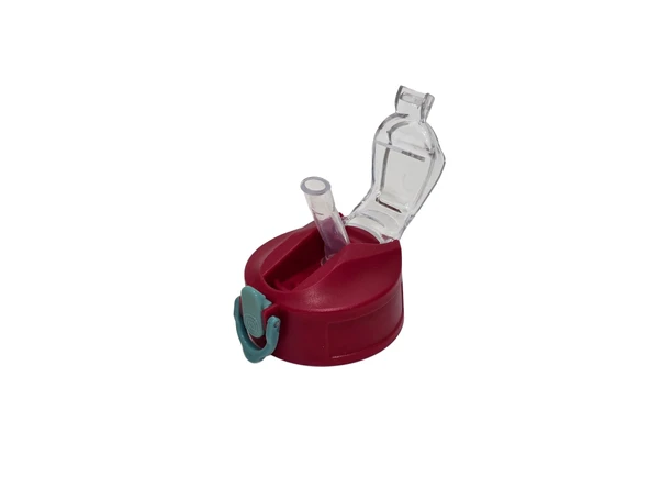 Otomatik Pipetli Su Matarası Yedek Kapağı 57mm Kırmızı ürün görseli 1