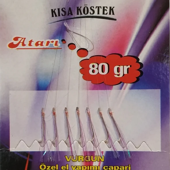 VURGUN 80gr 7 iğneli Mor Simli Organze Çapari - Resim 2