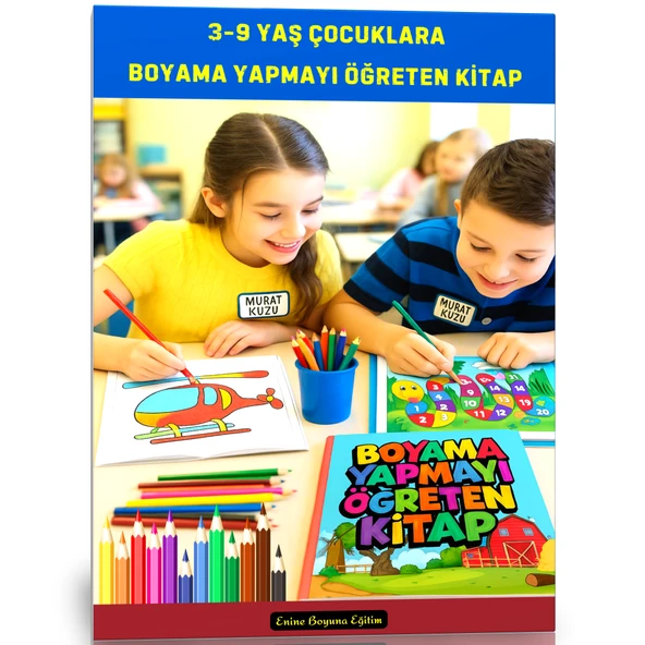 3-9 YAŞ Çocuklara Boyama Yapmayı Öğreten Spiralli Kitap ürün görseli 1