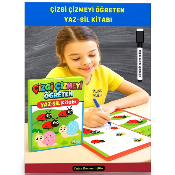 Çizgi Çizmeyi Öğreten YAZ-SİL Kitabı ürün görseli 1