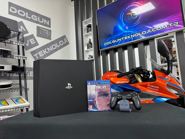 PlayStation 4 Pro 1TB Tek Kol + Detroit Oyun CD’si (İKİNCİ EL) ürün görseli 1