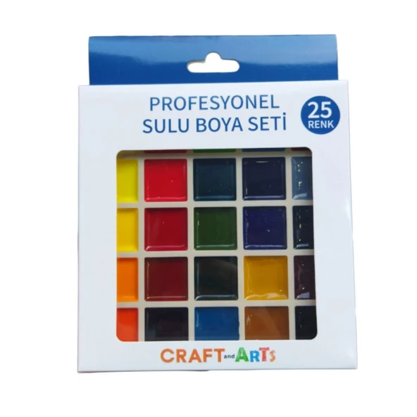 Craft And Arts Profesyonel Sulu Boya Seti 25 Renk ürün görseli 1