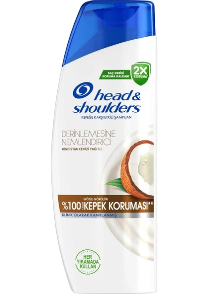 Head&Shoulders Head & Shoulders Derin Nemlendirici Kepek H. Cevizi Yağlı. Günlük Kullanım 350ML Şampuanı ürün görseli 1