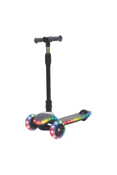 LUMIX Yanları Işıklı Katlanabilir Çocuk Scooter - Resim 2