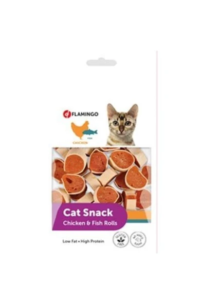 Flamingo Hapki Tavuklu Ve Balıklı Kedi Ödül Maması 50 Gr ürün görseli 1