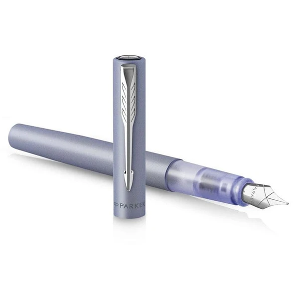 Parker Dolma Kalem Vector XL M Uç Gümüş Mavi ürün görseli 1