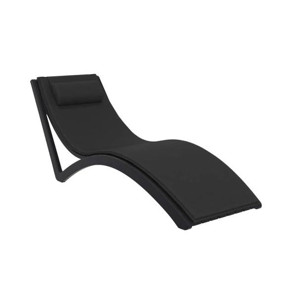 Omnipazar TRK-087 Siesta Minderli Yastıklı Lüks Ergonomik Slim Şezlong ürün görseli 1