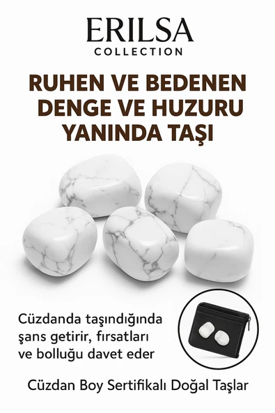 Sertifikalı Cüzdan Boy Havlit Taşı Kütle - Sakinlik ve Stres Azaltıcı Etki Sağlar ürün görseli 1