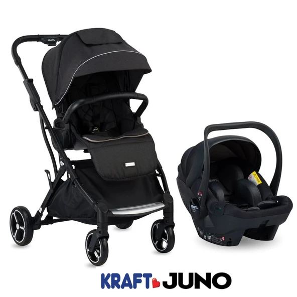 Kraft Juno i-Size Travel Sistem Bebek Arabası / Siyah ürün görseli 1