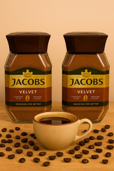 Jacobs Velvet %100 Çözünebilir Kahve 95 gr x 2 Adet ürün görseli 1